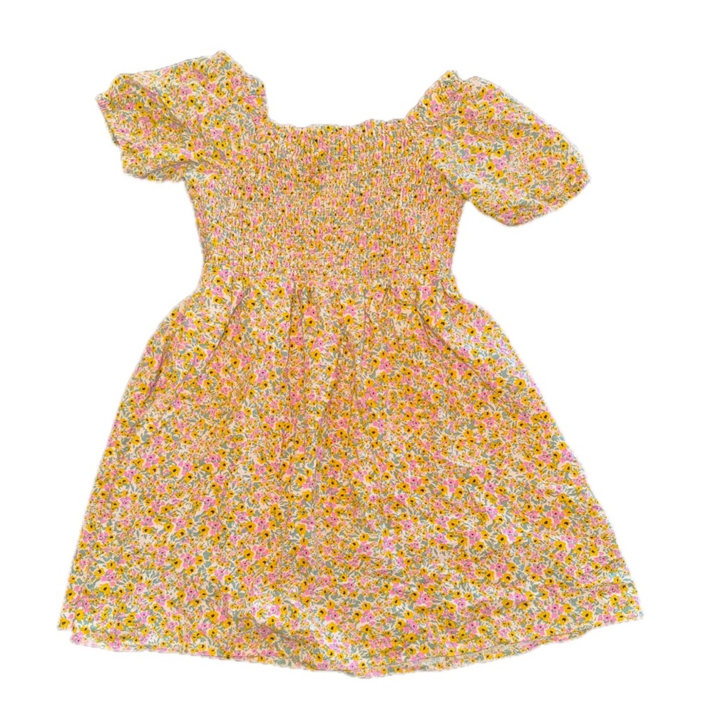 Cat & Jack Floral Dress in Yellow and Pink
